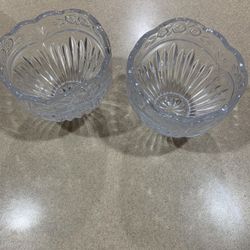 2- Crystal bowls like new . for $10 