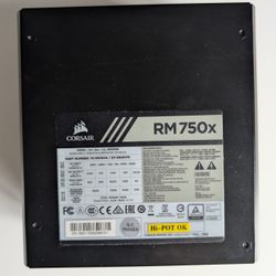 Corsair RM750x 80 Plus Gold 750W Fully Modular Power Supply PSU