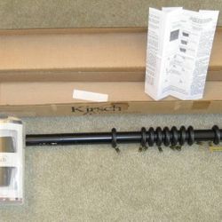 Levolor Kirsch Decorative Traverse Curtain Rod with End Caps (New)