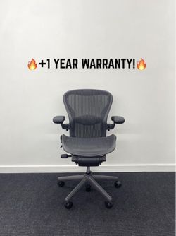 LIKE NEW MILLER CLASSIC AERON OFFICE CHAIRS SIZE A-B-C FULLY LOADED WITH LUMBAR SUPPORT!