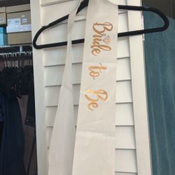Bride To Be Sash