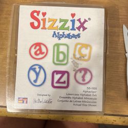 Sizzix Alphabars Die Set- Alphaclips Lowercase 