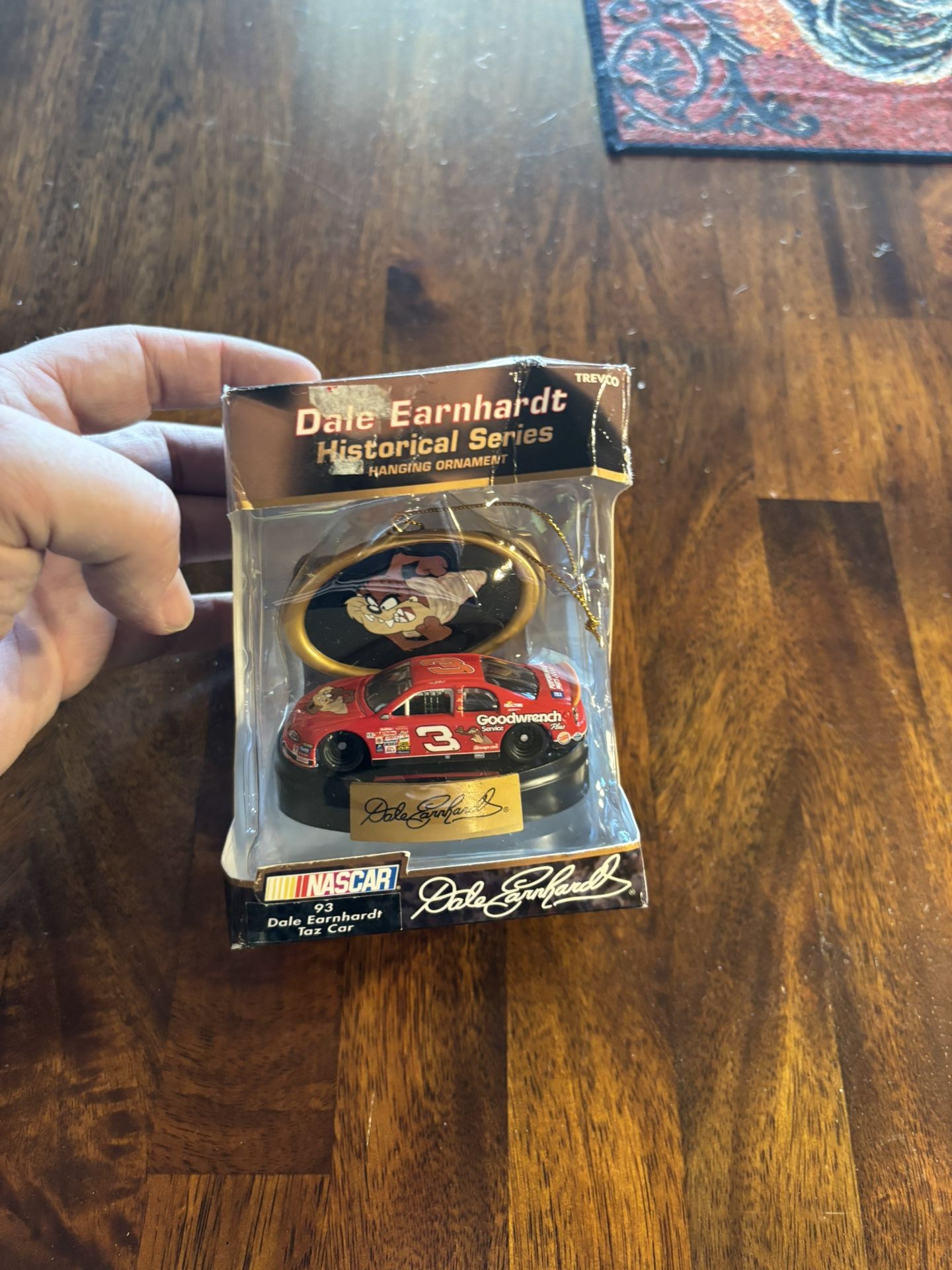 Dale Earnhardt Christmas Ornament 3 Historical Series NASCAR Taz Tasmanian Devil