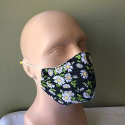 Cotton face mask with filter made in USA