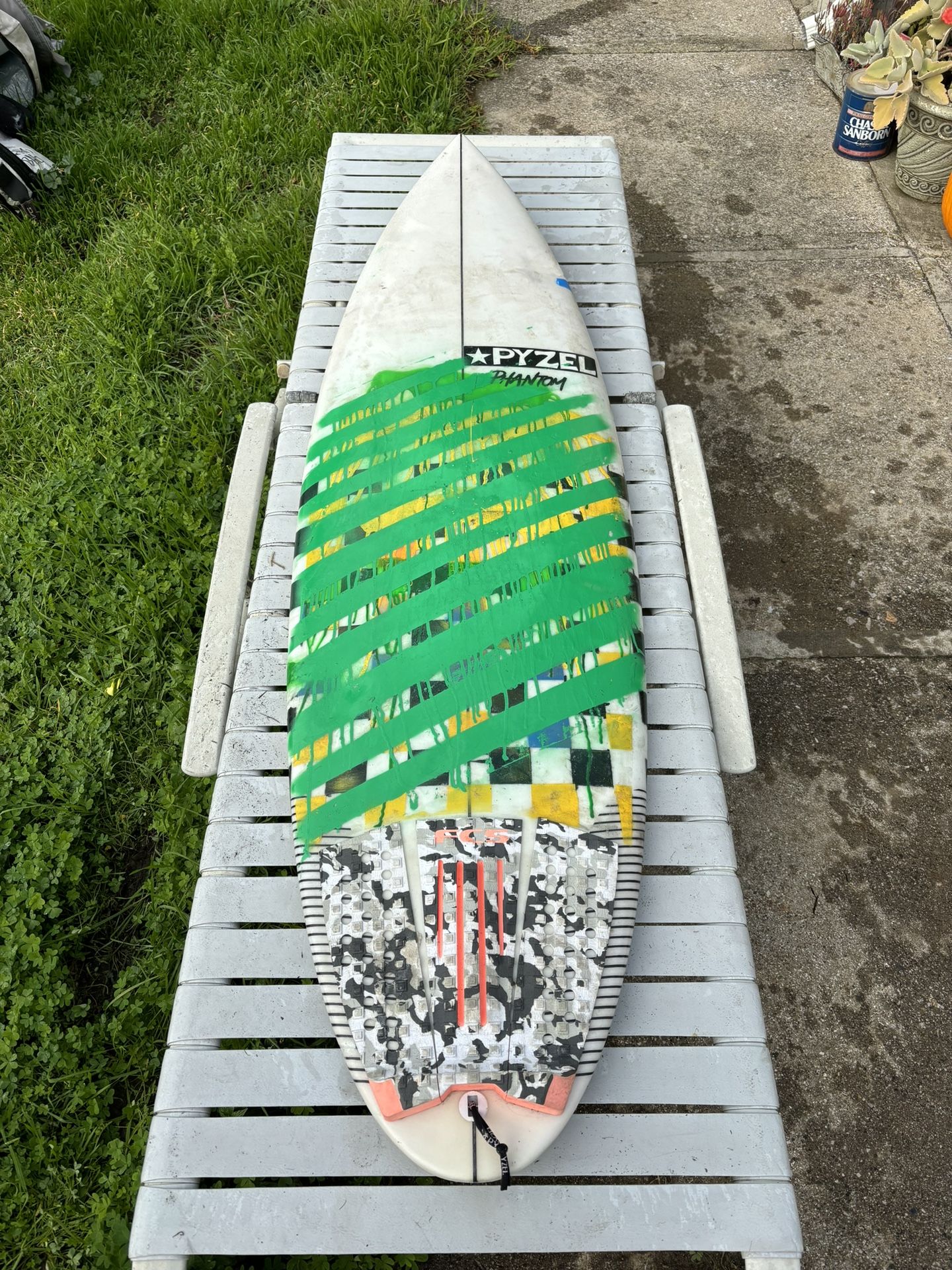 USED Pyzel Phantom Surfboard 5'8