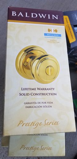 Baldwin Prestige BED AND BATH LOCK SET LIFETIME WARRANTY. SOLID CONSTRUCTION NEW