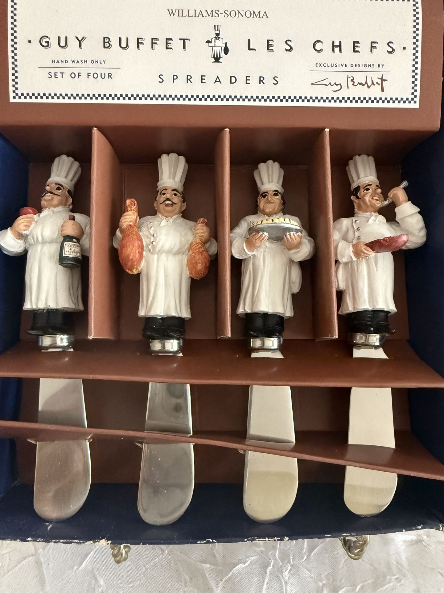 Vintage Guy Buffet Provence French Chef Spreaders Brand New