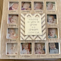 Born In Grace Collection - Baby 1 Year Picture Frame New In Box