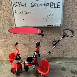 4 In One Toddler Tricycle 