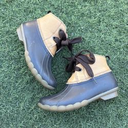 Sperry Snow Boots Duck Boots Winter Waterproof  Warm Women Size 7