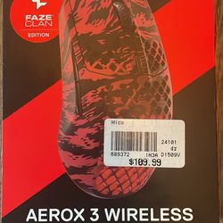 Steel Series’s Aeros 3 Wireless Mouse Faze Clan Edition 