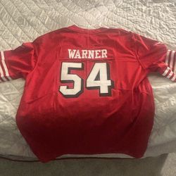 XXXL Brand New Fred Warner 49ers Throwback Jersey