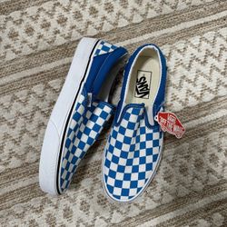 Blue Checkered Vans