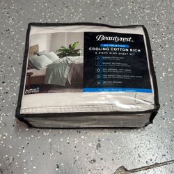 Beautyrest Cooling Cotton Rich 600 Thread Count King Sheet Set (4-Piece)
