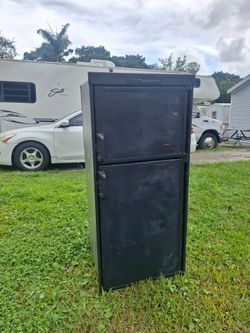 RV Refrigerator Two-Door Black