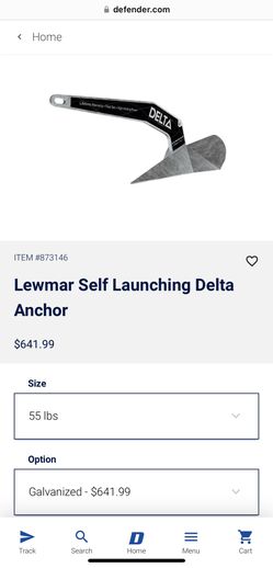 Lewmar Self Launching Delta Anchor