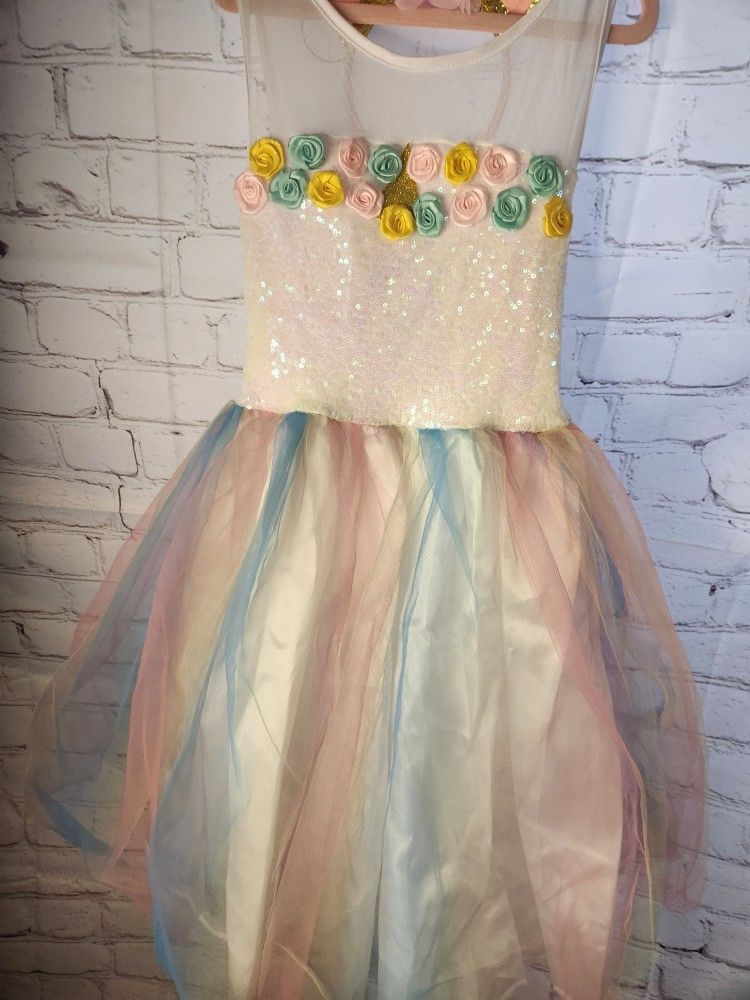 Unicorn Birthday Girl Dress
