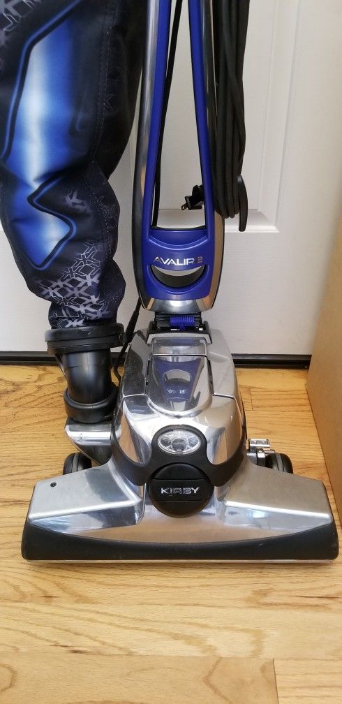 NEW cond KIRBY AVALIR2 BLUE 2SPEED VACUUM WITH COMPLETE ATTACHMENTS  SHAMPOO SYSTEM  ZIP BRUSH  WORKS EXCELLENT IN THE BOX