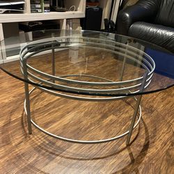 Glass Circular Coffee Table