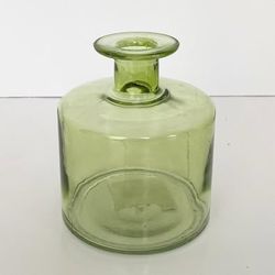 5” Green Glass Bud Vase