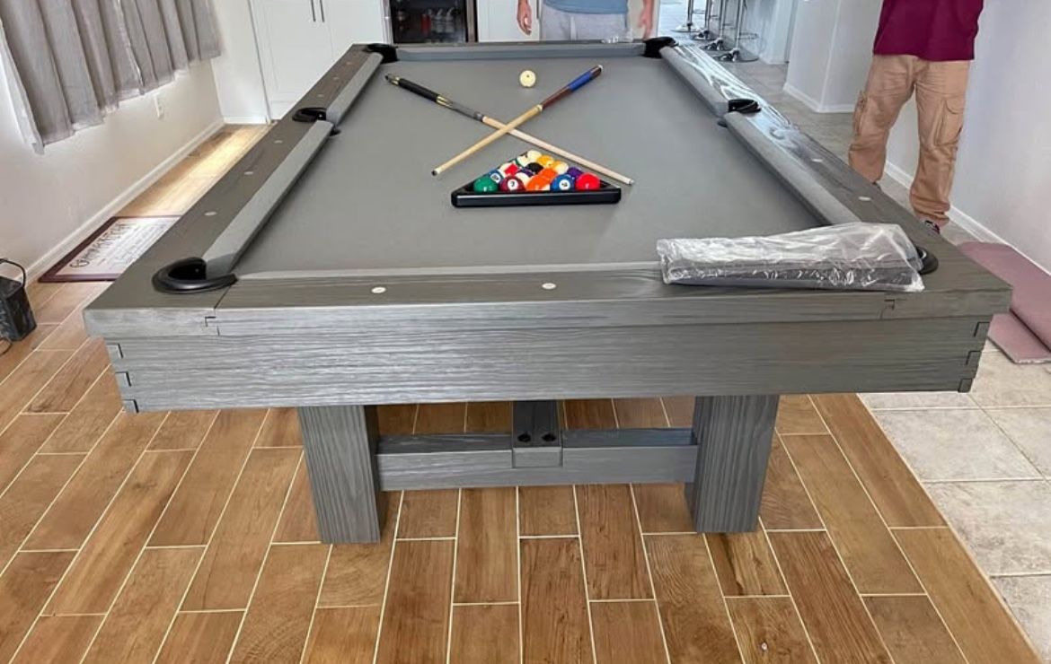 Pool Table 8ft New In Box ( Free Delivery & Set Up & New Color Felt Of Your Choice )