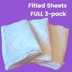 New! Fitted Bedsheets 3-pack FULL Size