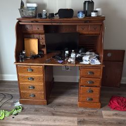 Real Wood Vintage Computer Desk 