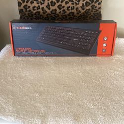 Black web Wireless Silent Keyboard