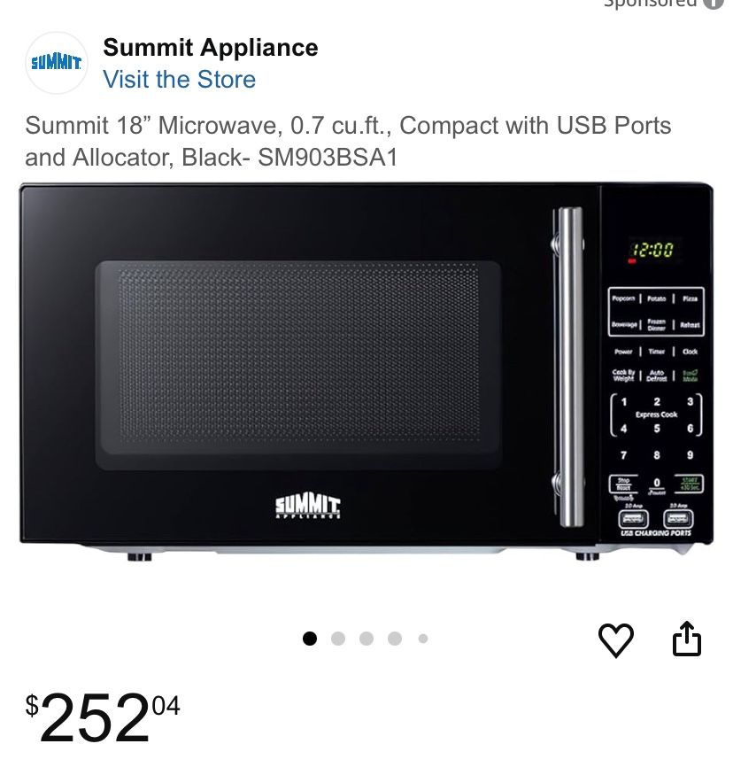 Microwave with USB