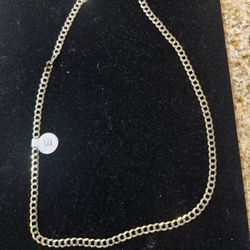 Cuban Two Toned Gold Necklace (10k Gold)