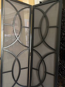 Outdoor divider kept inside