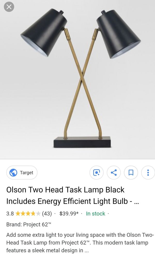 Project 62 Two Head Desk Table Lamp For In Dallas Tx Offerup Project 62 Two Head Desk Table Lamp