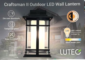 Lutec Craftsman 2.0 Style Coach Outdoor Light