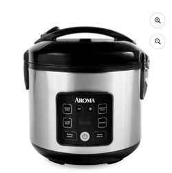 AROMA® CoreCoat™ Digital Rice Cooker & Steamer for Brown Rice with Nonstick Ceramic Coating (8 Cups Cooked, 4 Cups Uncooked) C95