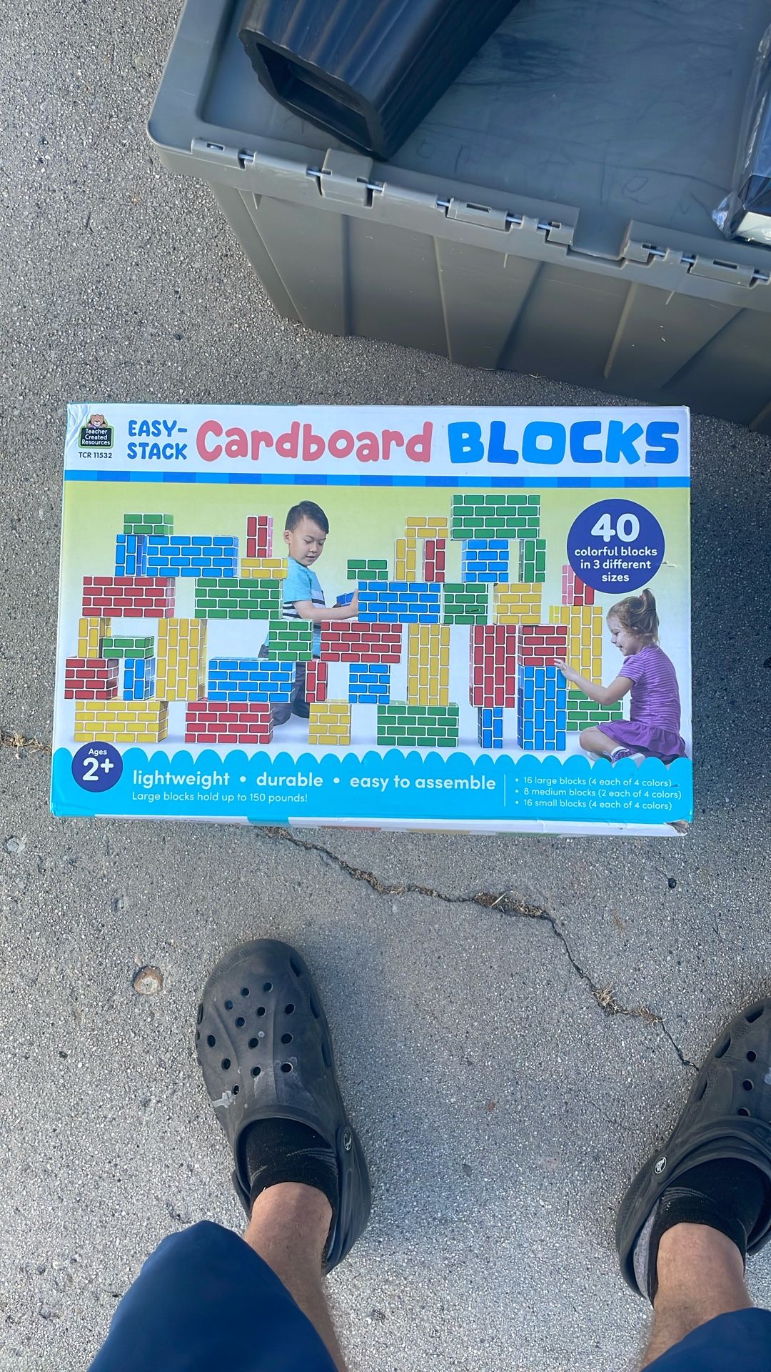 Cardboard Blocks Toddler Fort Baby Boy Girl