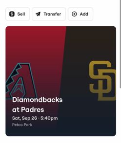 Padres vs diamondback ticket cheap