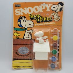 Vintage Snoopy Peanuts Paint By Number 1965 Snap N Paint Unused