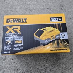 Dewalt 20v Battery 8.0 Ah XR Powerpack Brand New