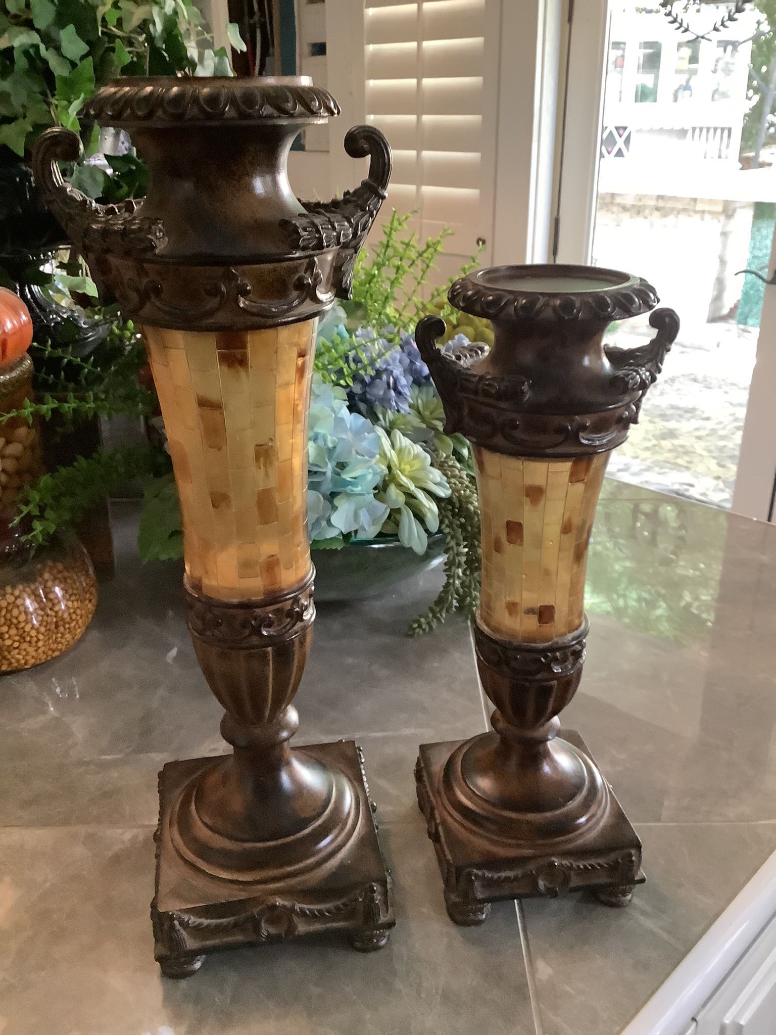 Pair Of Pillar Candle Bases