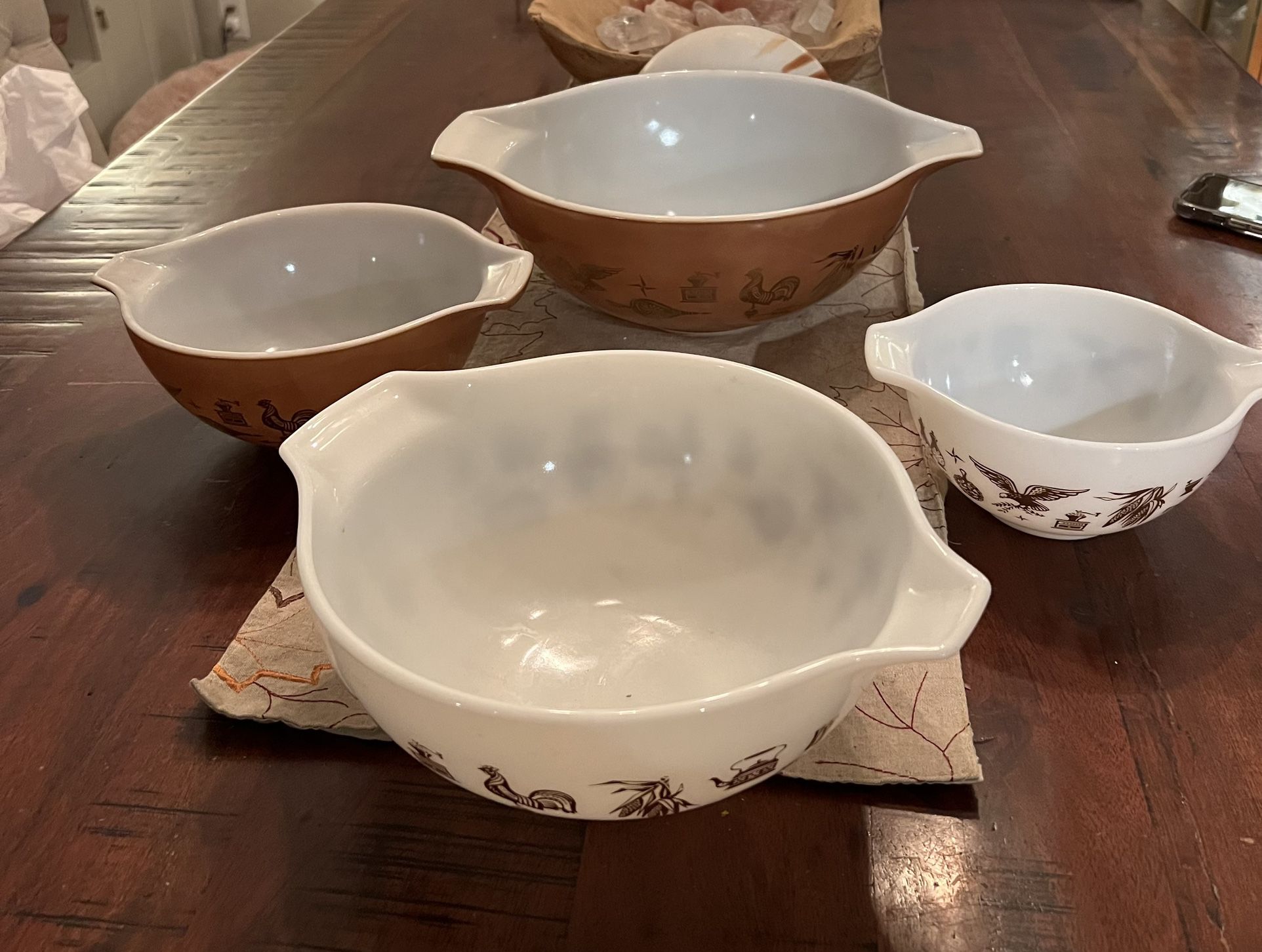 Vintage Pyrex Early American Set Of 4