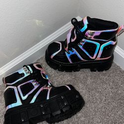 anthony wang platform boots size 7