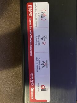 LG home theater 300W with subwoofer + Bluetooth