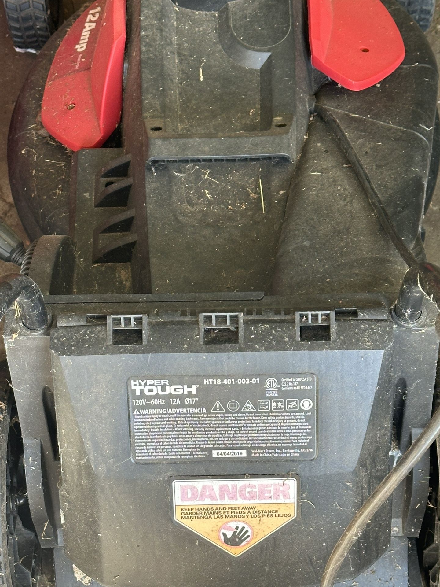 Electrical plug in Lawn lower