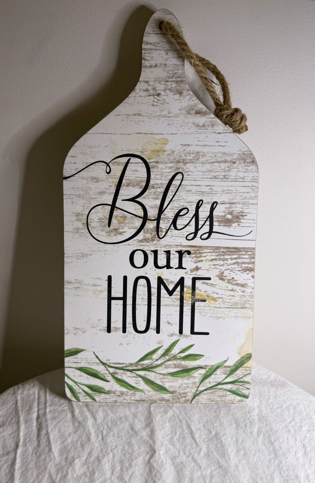 Rustic 'Bless Our Home' Decorative Cutting Board