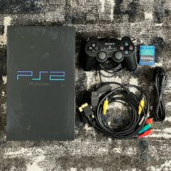 Fat Sony PlayStation 2 PS2 30001 Console Bundle! New Laser! FreeMcBoot!