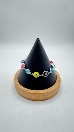 .925 silver eye bracelet