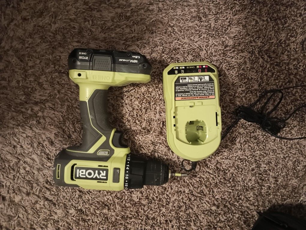 Ryobi Drill Charger And Drill Bits