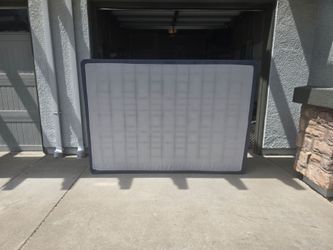 Full-Size Box Spring & Metal Bed Frame — $65 OBO