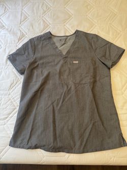 Figs Women Scrub Top Graphite