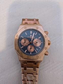 Rose Gold Chronograph Watch stainless steel. Very elegant